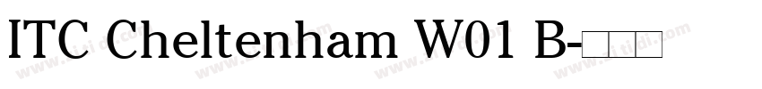ITC Cheltenham W01 B字体转换